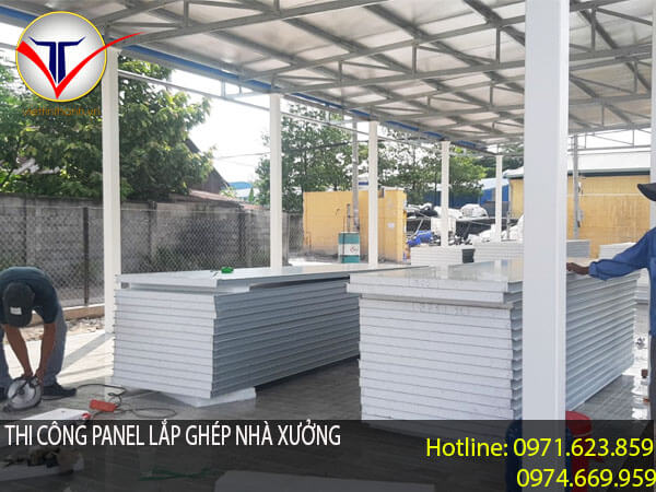  THI CÔNG PANEL LẮP GHÉP VĂN PHÒNG,NHÀ XƯỞNG